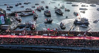 Cientos de miles se manifiestan en Estambul en apoyo a Palestina el primer día del año